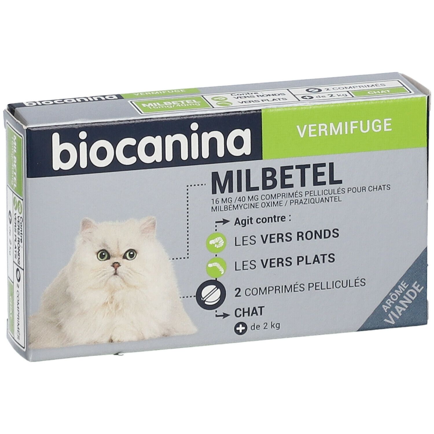 Milbetel Biocanina Vermifuge Chat 2 comprimés