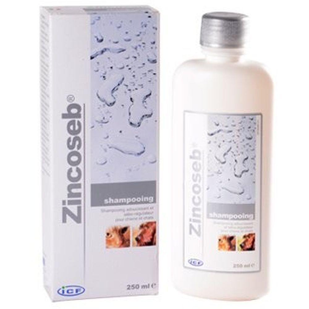 Zincoseb Shampooing Séborégulateur et Apaisant pour Chiens et Chats