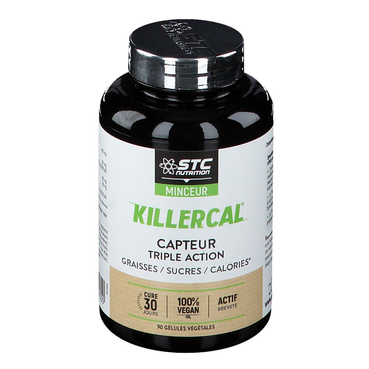 Flacon KILLERCAL. 90 gélules végétales.