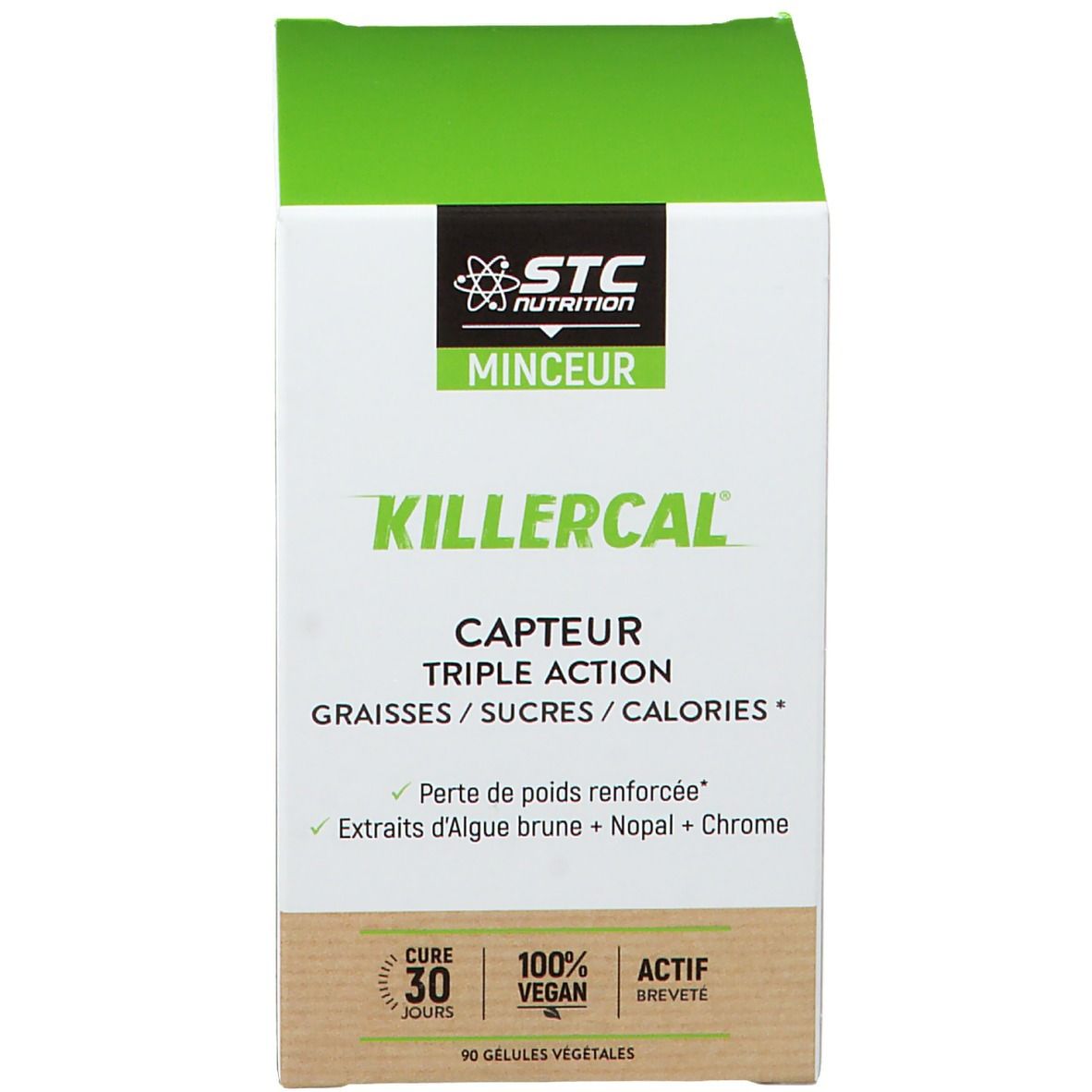 Avant de la boîte produit KILLERCAL. 90 gélules végétales.