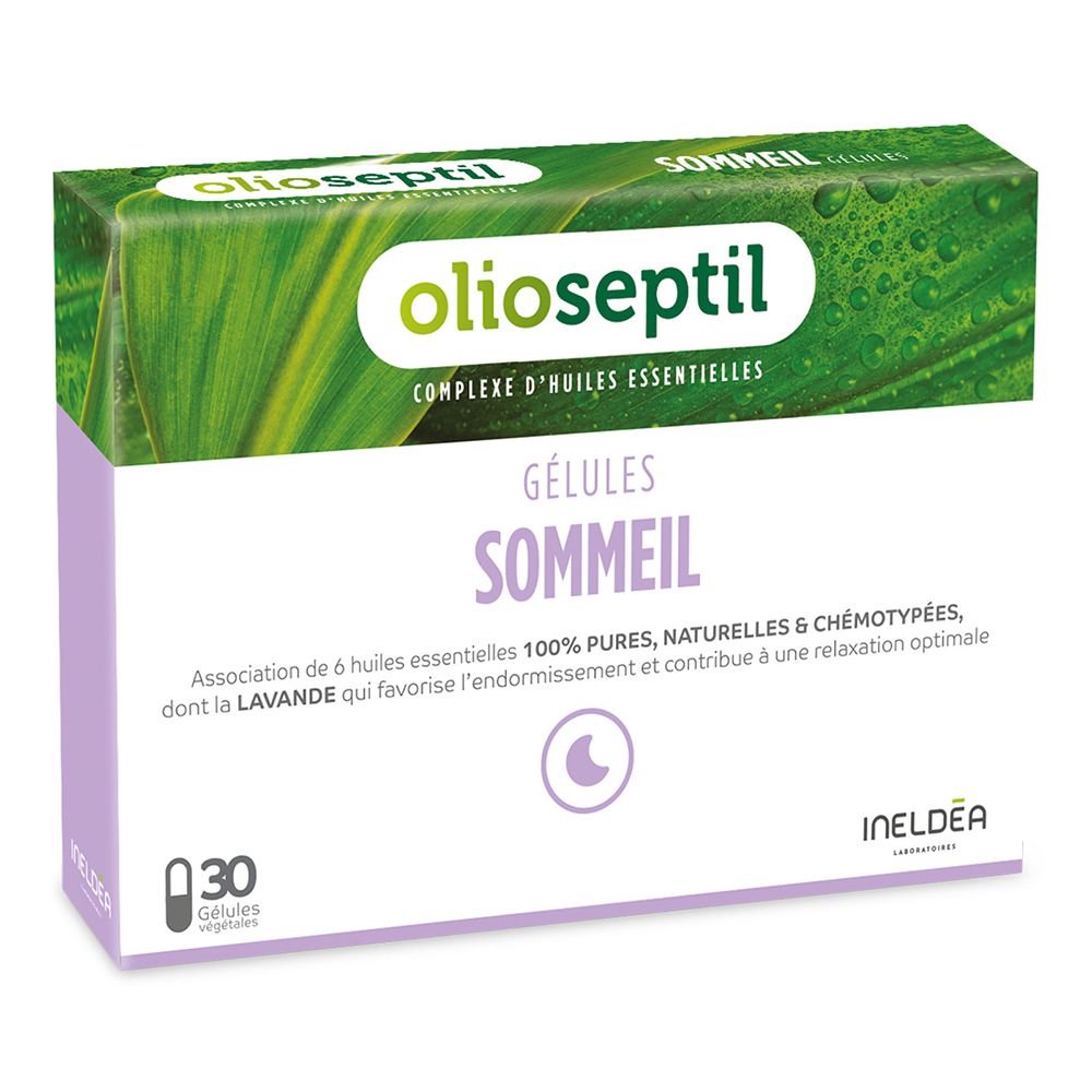 Olioseptil Sommeil, Gélule, complément alimentaire à base d'huiles essentielles, bt 30