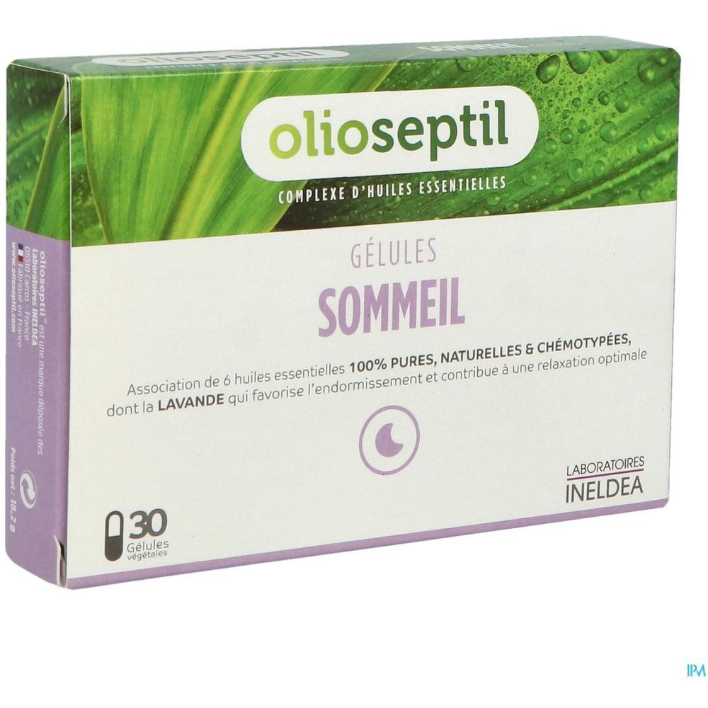 Olioseptil Sommeil, Gélule, complément alimentaire à base d'huiles essentielles, bt 30
