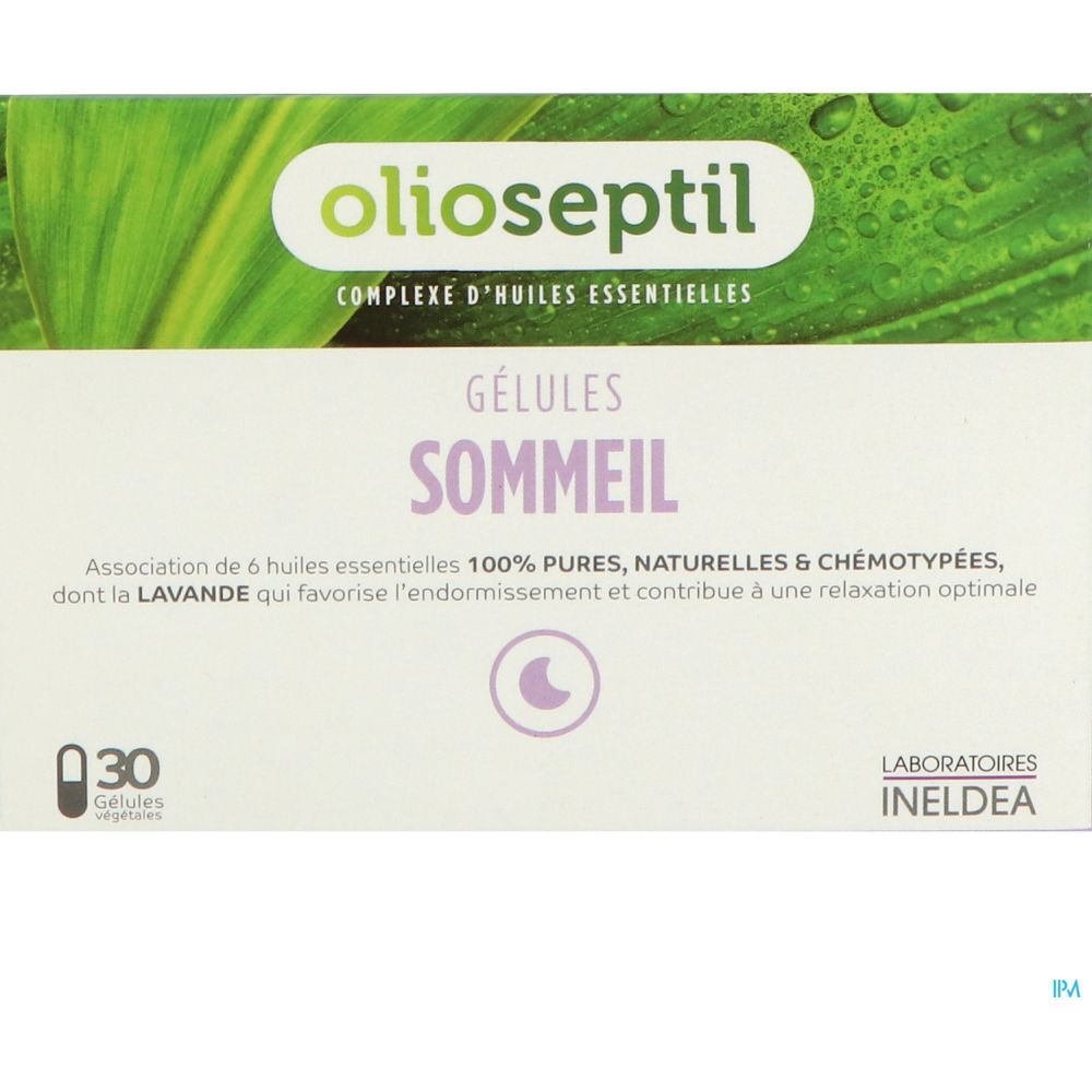 Olioseptil Sommeil, Gélule, complément alimentaire à base d'huiles essentielles, bt 30