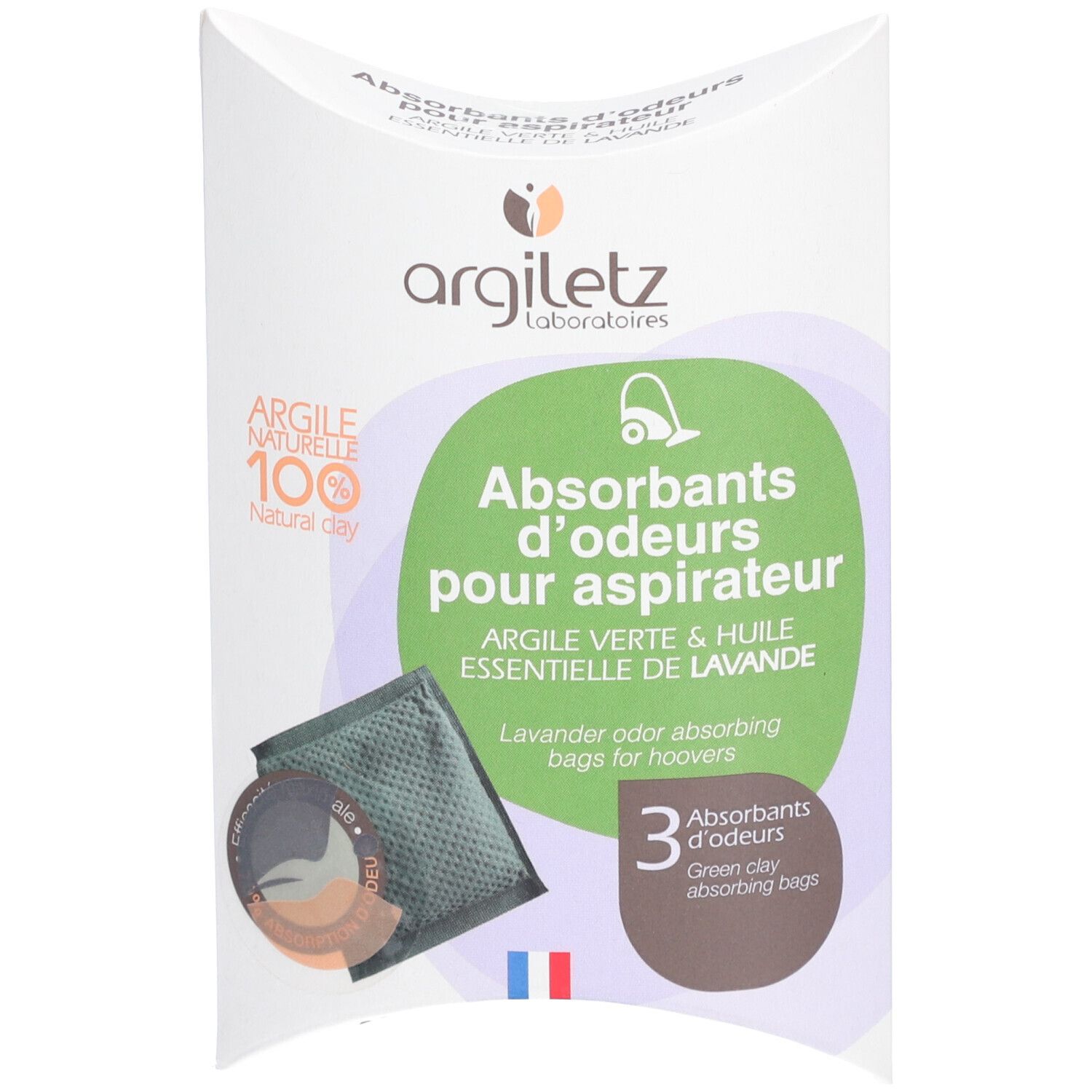 Absorbant d'odeur naturel maison Lavande à 4,50 € - Argiletz