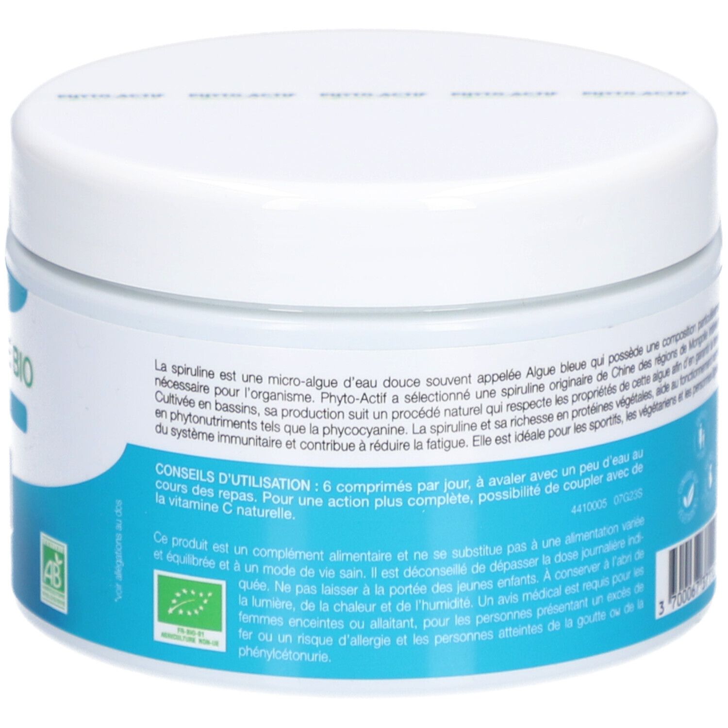 LABORATOIRES PHYTO-ACTIF Spiruline Bio