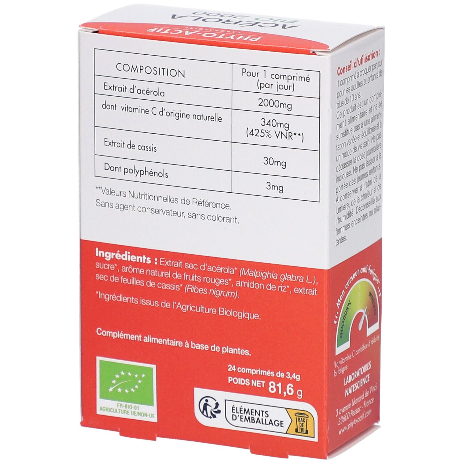 PHYTO-ACTIF Acérola Bio 2000