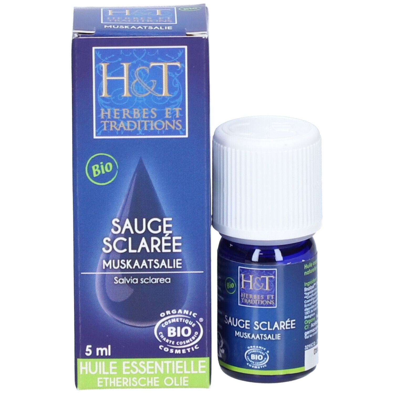 Herbes et Traditions Huile essentielle de sauge sclarée bio