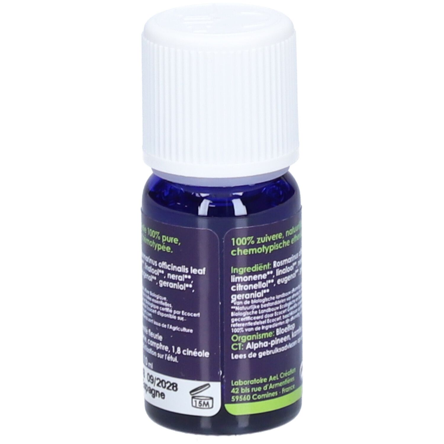 Herbes et Traditions Huile essentielle romarin à camphre Bio