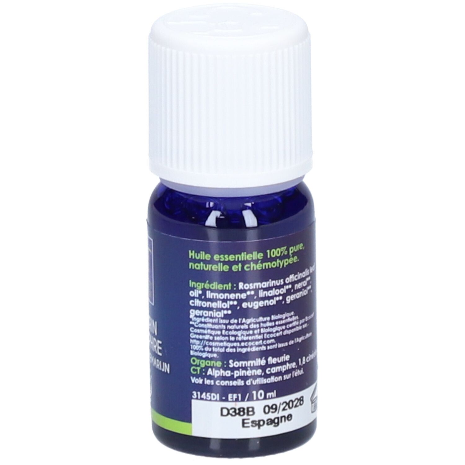 Herbes et Traditions Huile essentielle romarin à camphre Bio