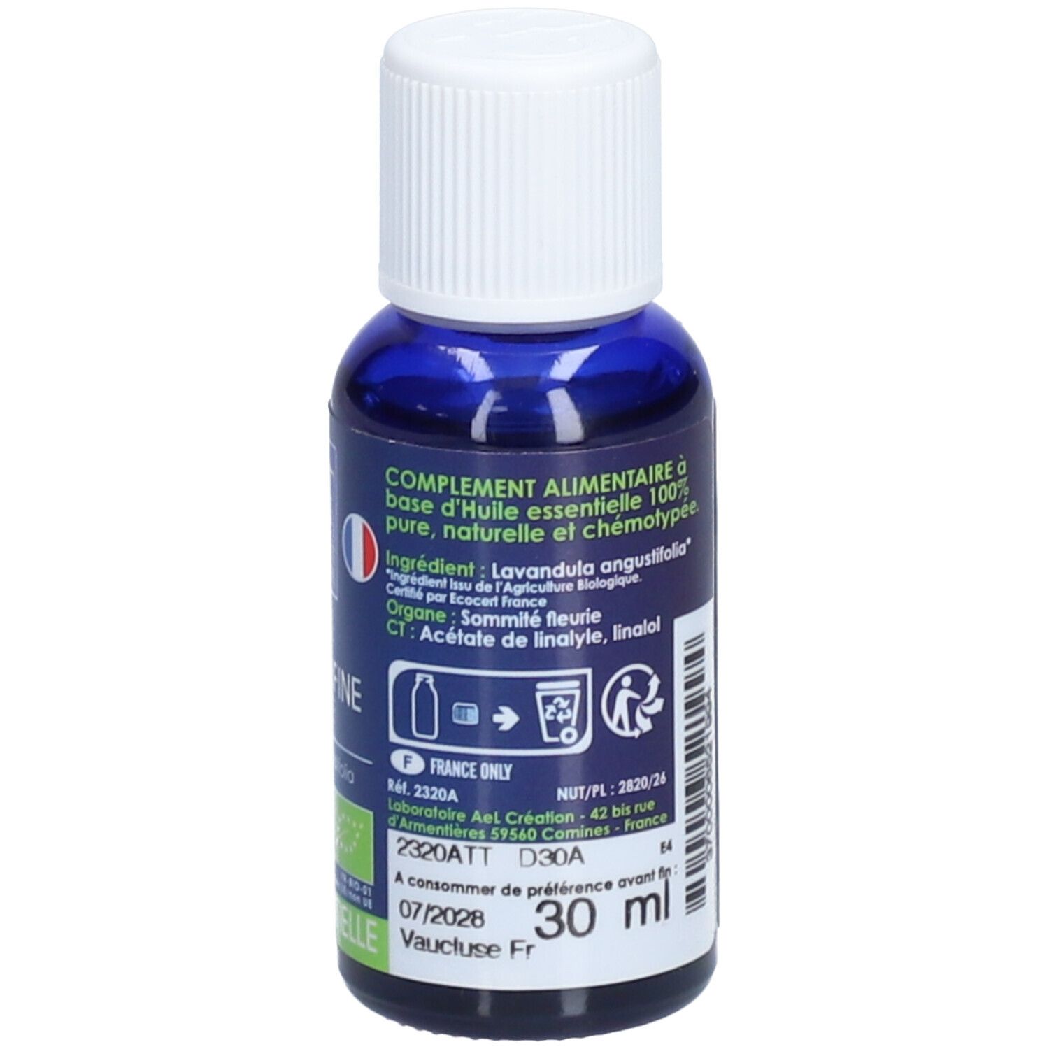 HERBES ET TRADITIONS HUILE ESSENTIELLE - LAVANDE FINE FRANCE BIO