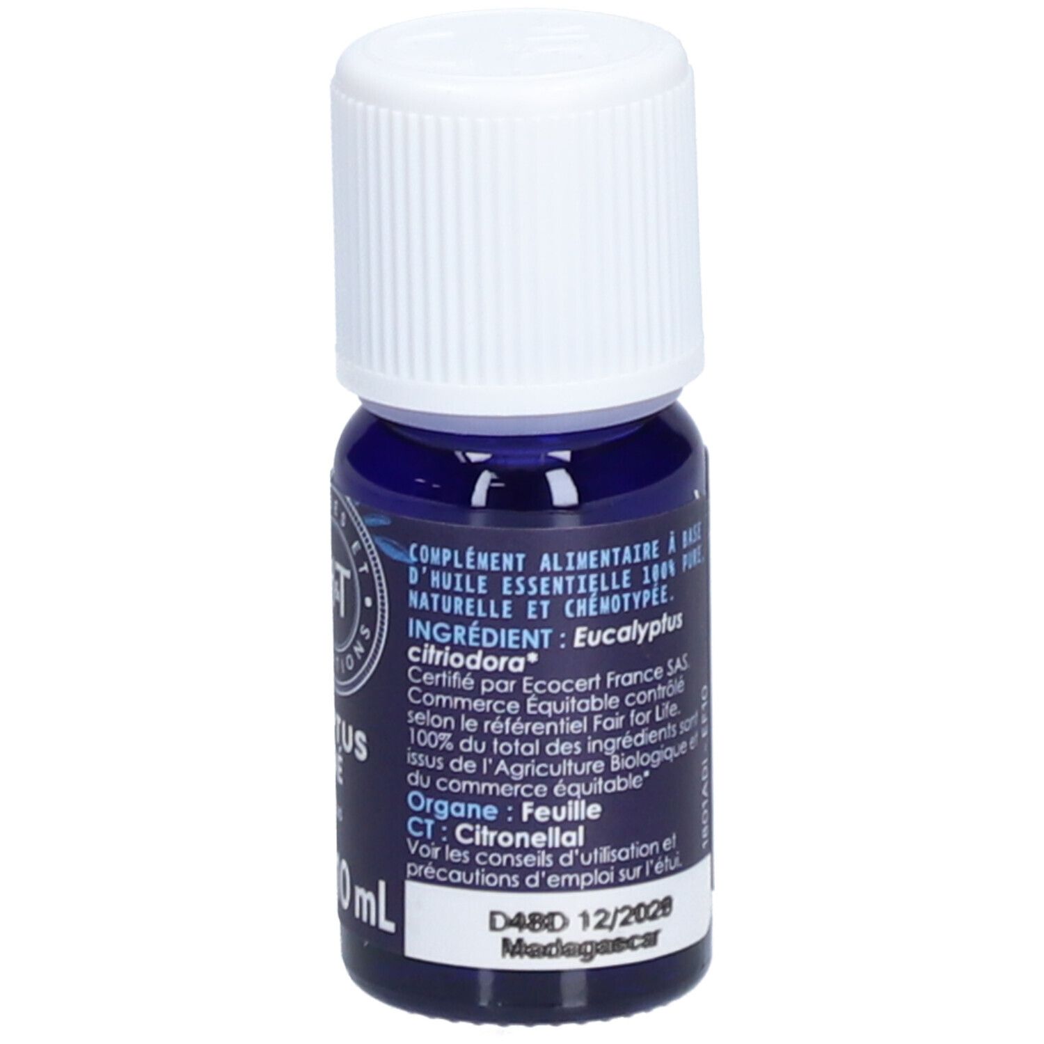 HERBES ET TRADITIONS HUILE ESSENTIELLE - EUCALYPTUS CITRONNÉ FFL BIO