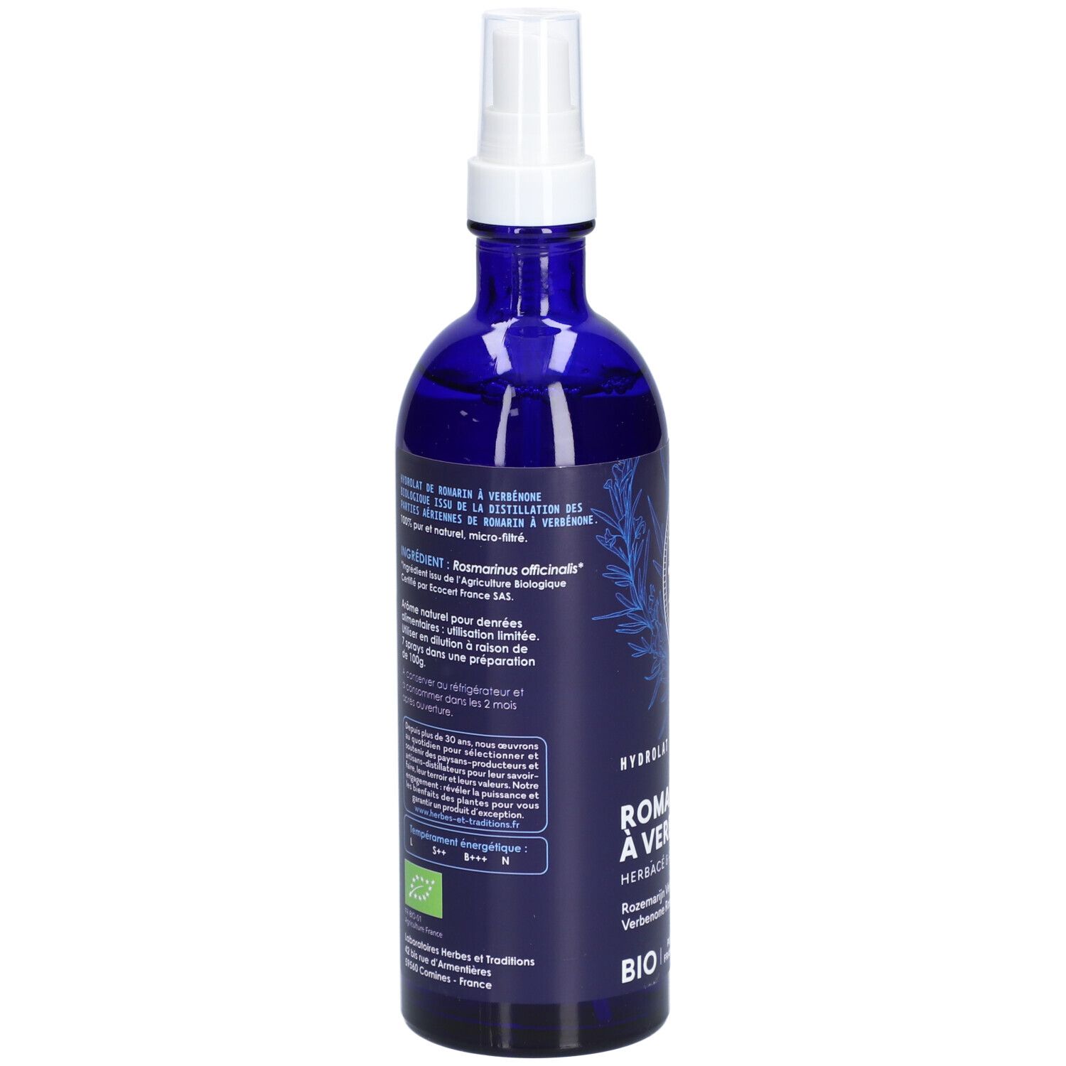 HERBES ET TRADITIONS HYDROLAT - ROMARIN À VERBÉNONE BIO