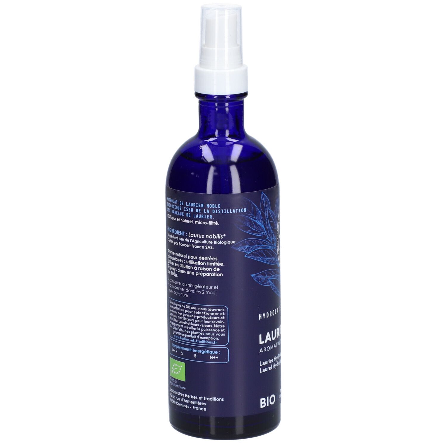 HERBES ET TRADITIONS HYDROLAT - LAURIER NOBLE BIO