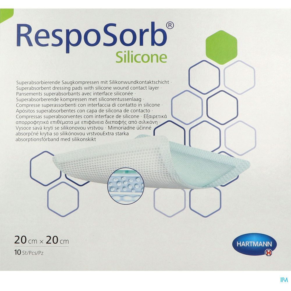 Hartmann RespoSorb® Silicone 20 x 20 cm