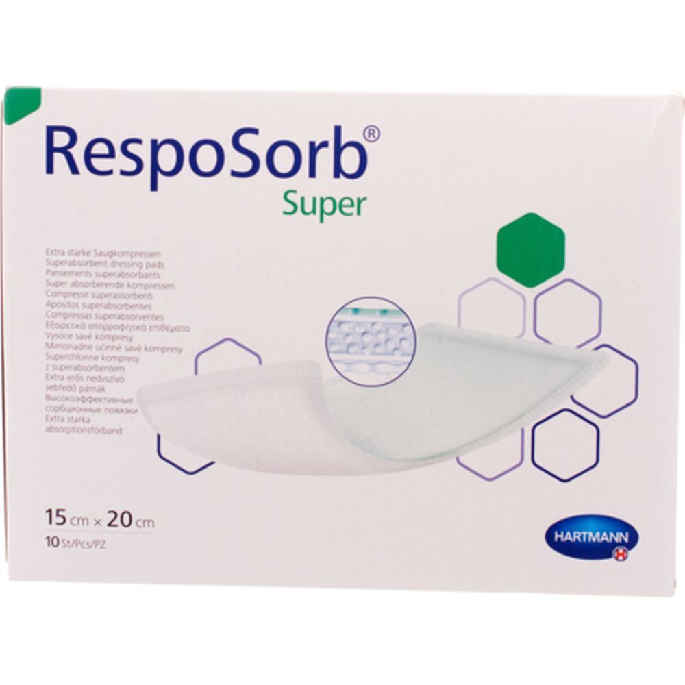 Hartmann RespoSorb® Super Pansement superabsorbant 15 x 20 cm