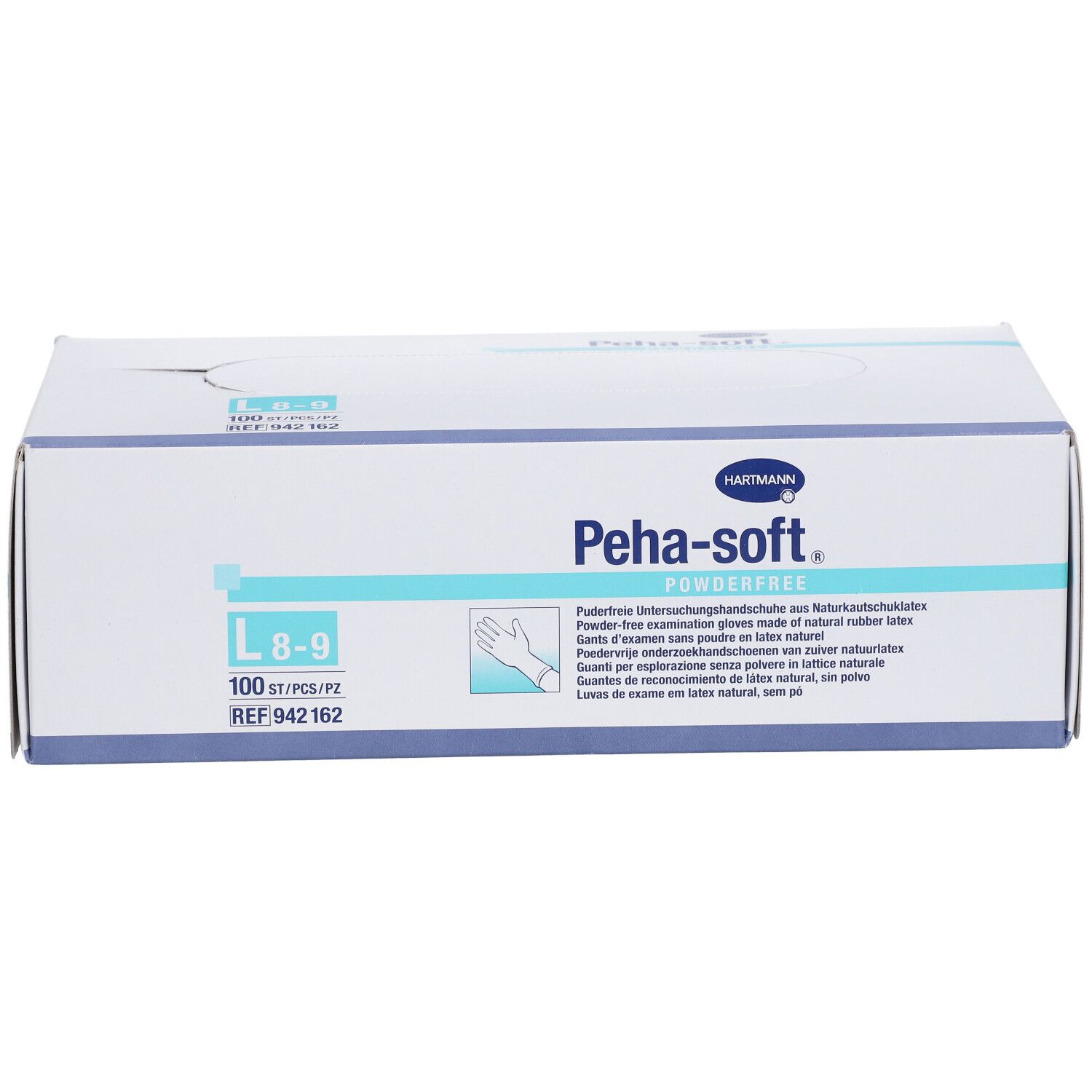 Hartmann Peha-soft® powderfree Gants d'examen en latex non stériles sans poudre de nitrile Taille L 8 - 9