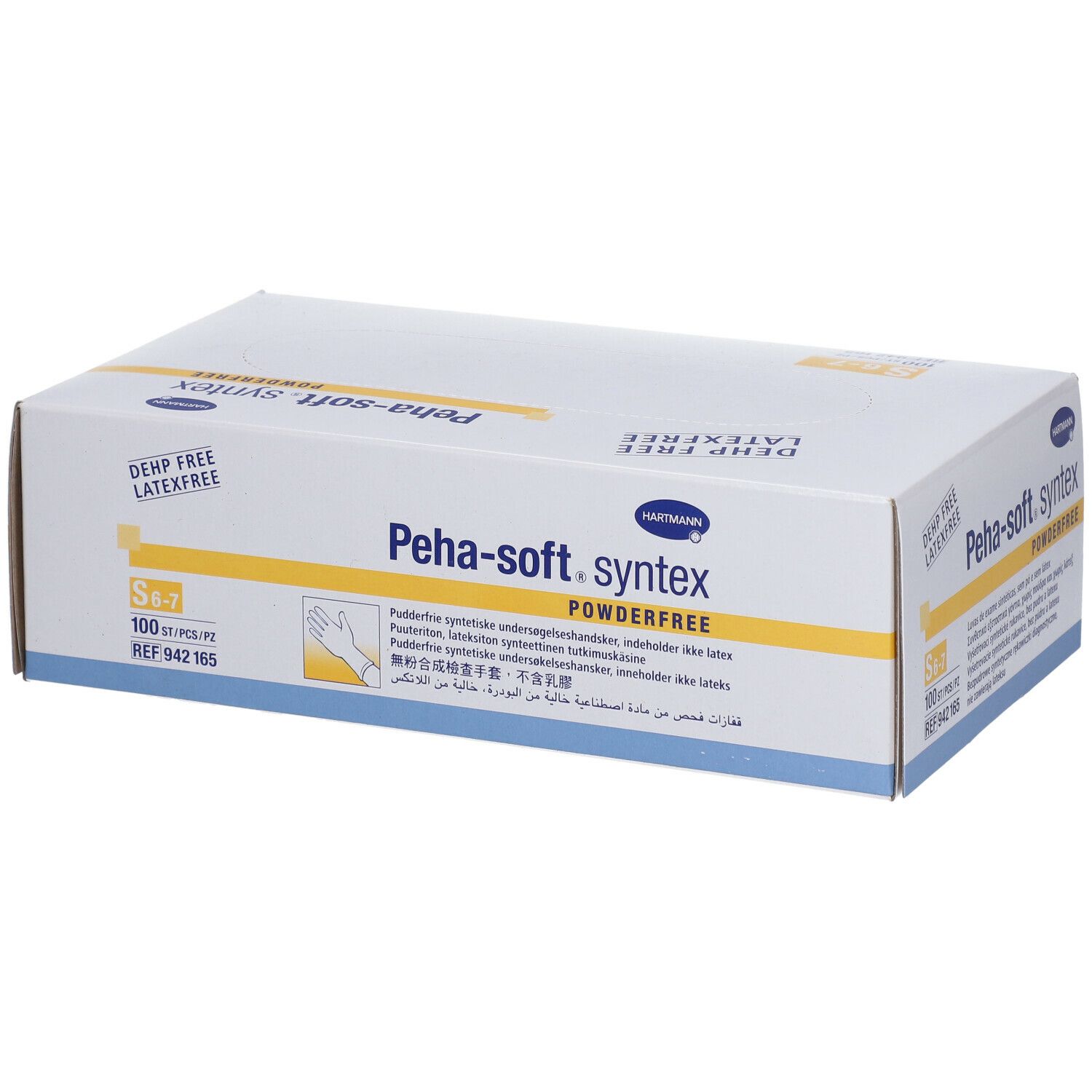 Guanti Monouso Hartmann Peha-soft Syntex PF In Vinile - Confezione 100 Pezzi - Sensibilità E Comfort