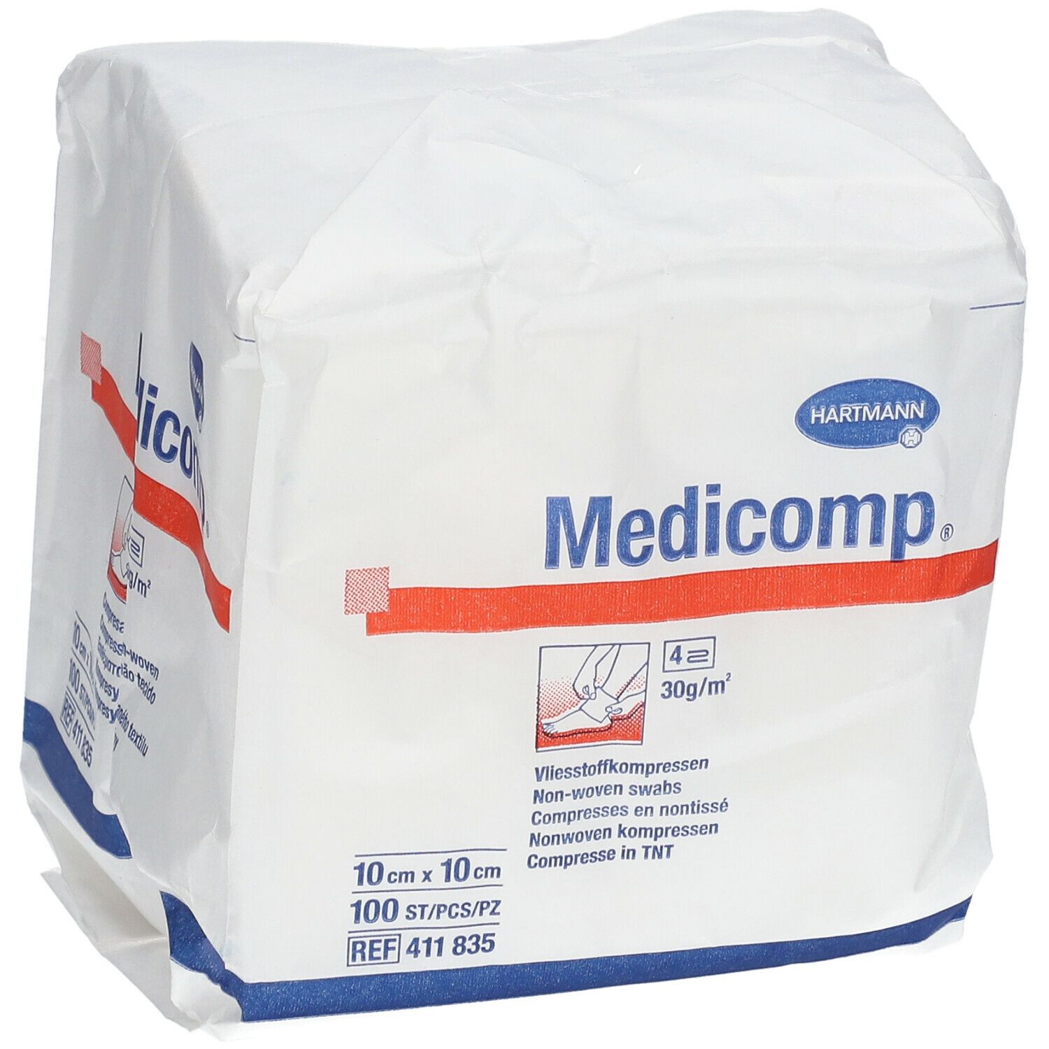 Hartmann Medicomp® Compresses stériles en nontissé 10 x 10 cm