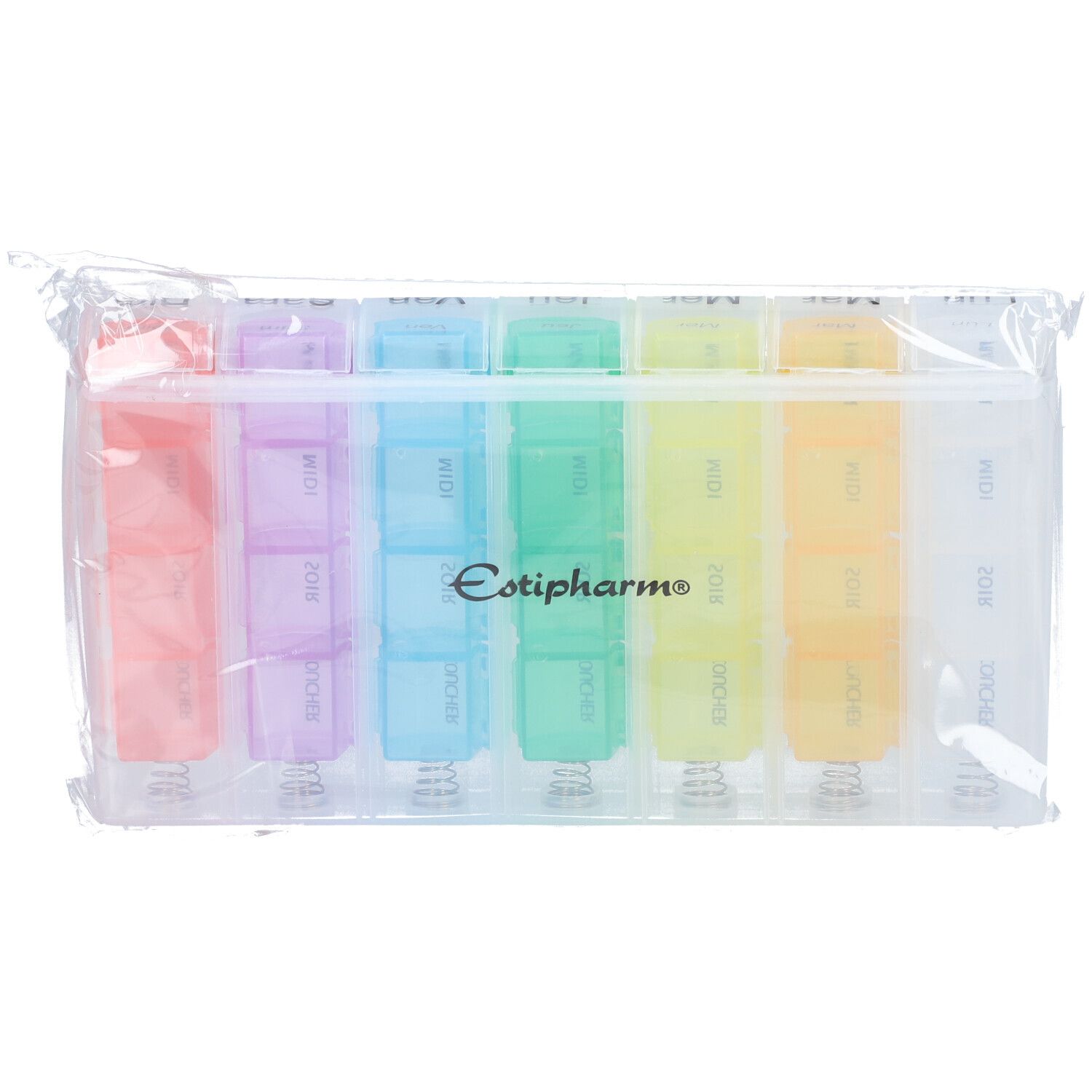 Estipharm Pilulier hebdomadaire rectangulaire 1 semaine