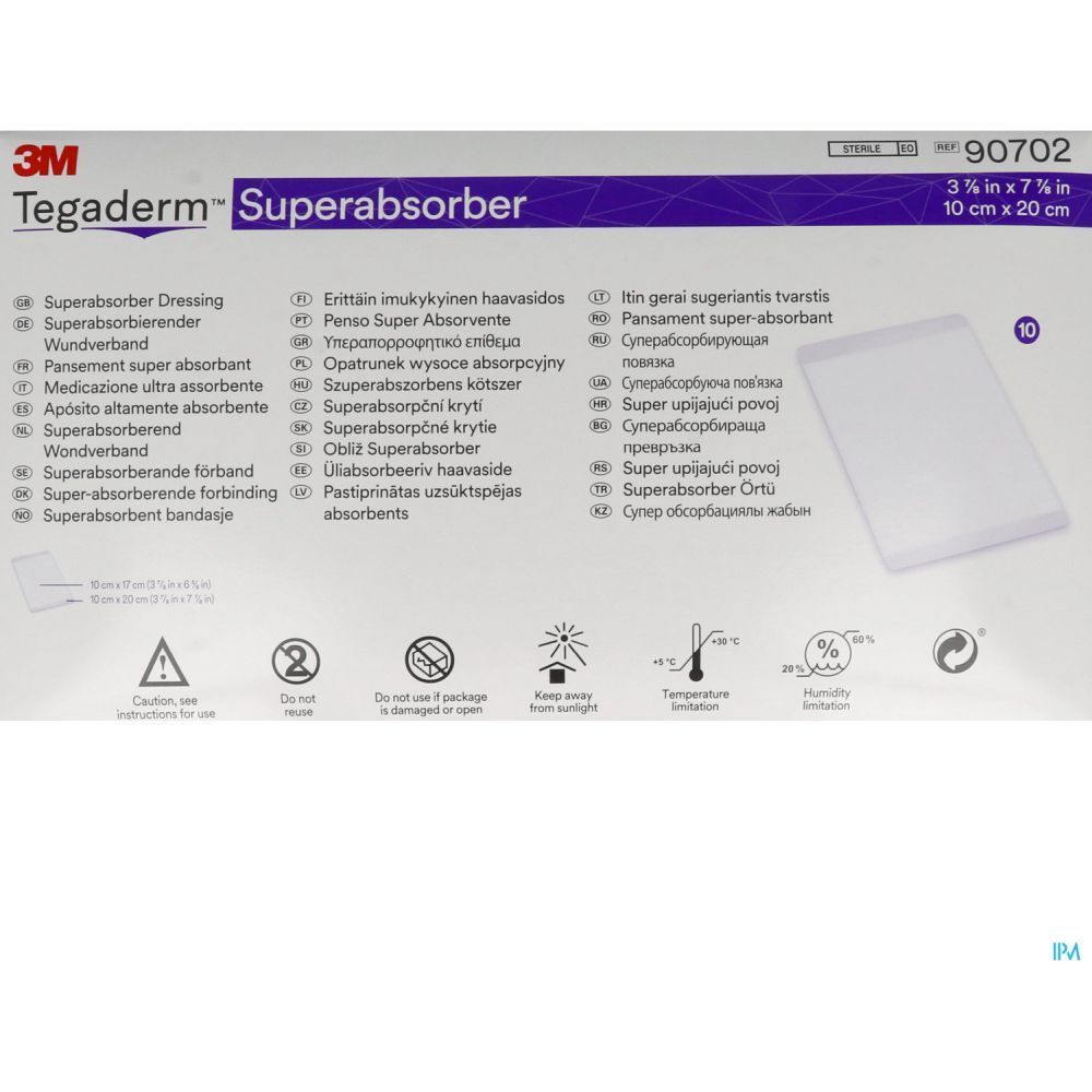 Tegaderm Superabsorber 10 x 20 cm