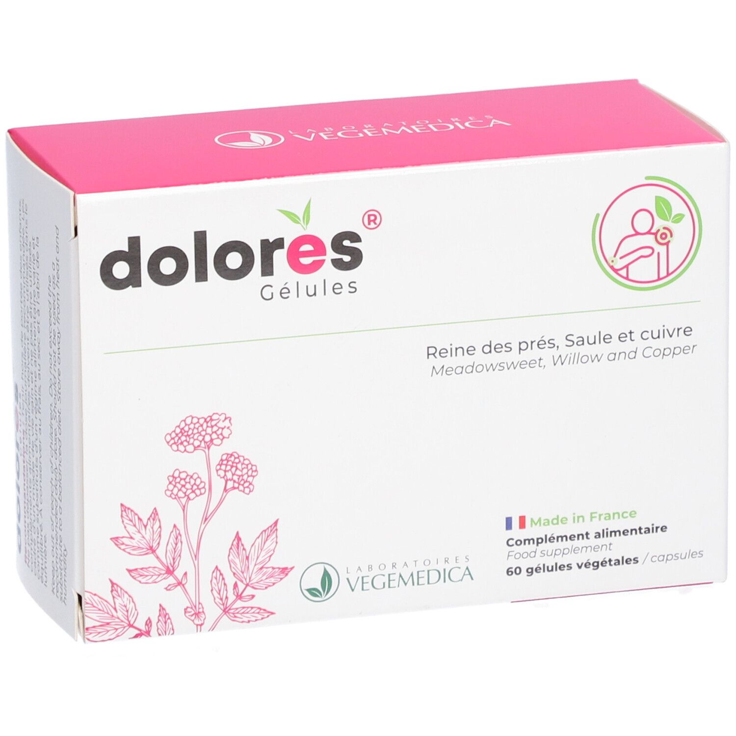 DOLORÈS® Gélules Reine des prés, Saule et cuivre