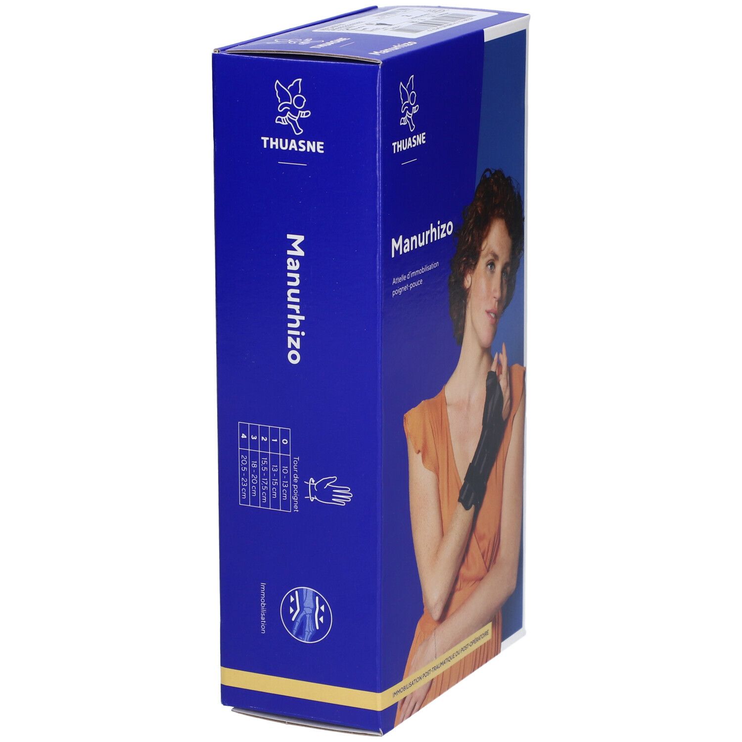 MANURHIZO - Attelle de poignet pouce d'immobilisation, rigide. gauche, taille 2