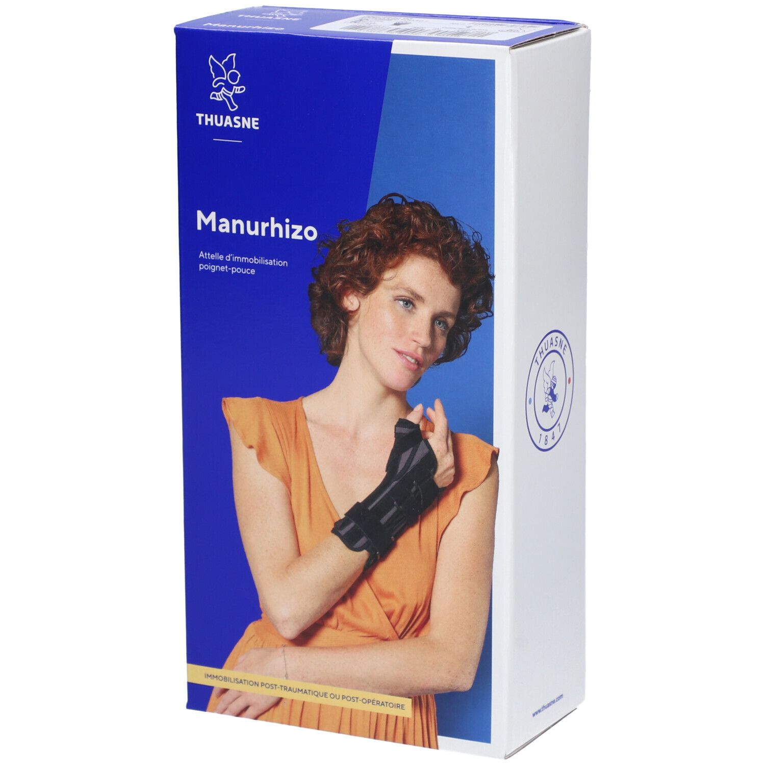 MANURHIZO - Attelle de poignet pouce d'immobilisation, rigide. droit, taille 1