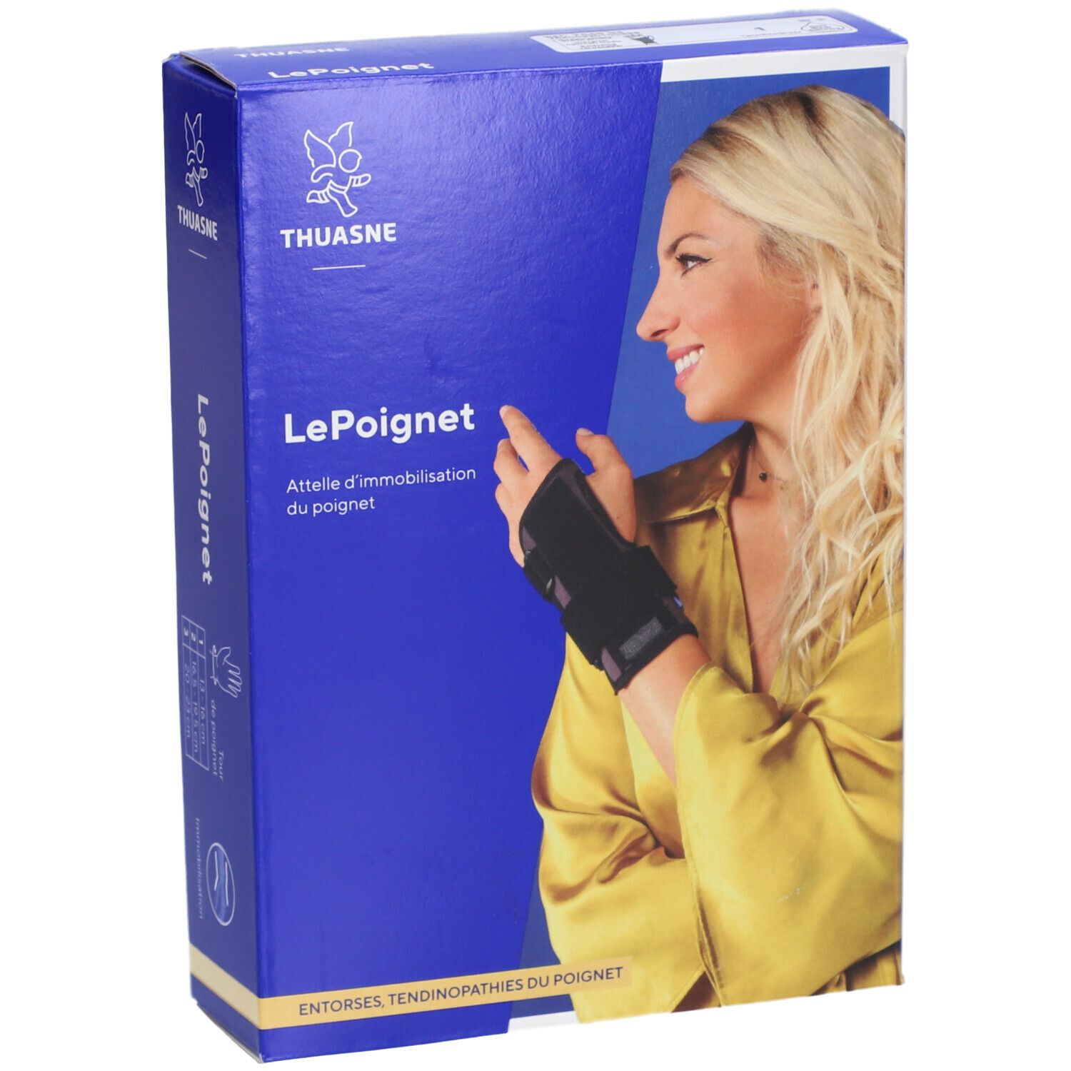 LE POIGNET - Orthèse de poignet rigide, statique, renforcée. taille 1