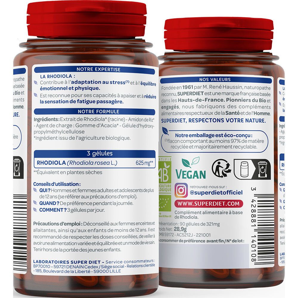 SUPERDIET Rhodiola Bio