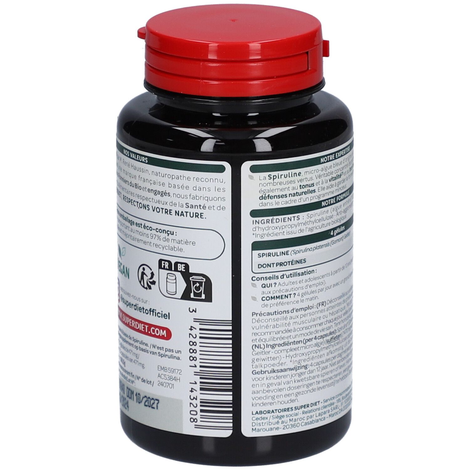 SPIRULINE BIO -120 gélules