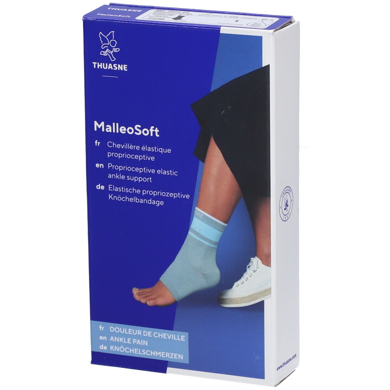 MALLEOSOFT - Chevillère de contention, classe 2, fine taille 1 19-21 cm