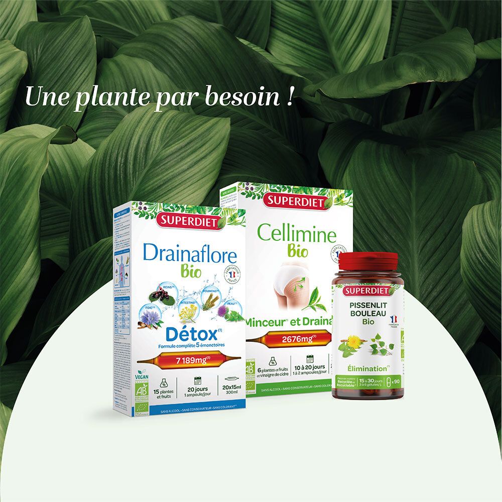 SUPER DIET Pissenlit Elimination Bio Ampoule