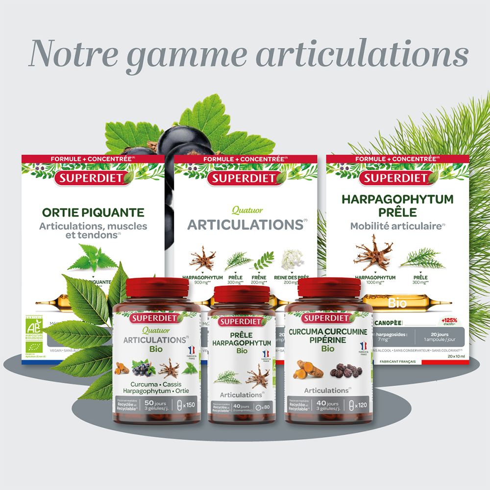 Différents produits SUPERDIET. Contient SUPERDIET Quatuor Articulations et d'autres produits.