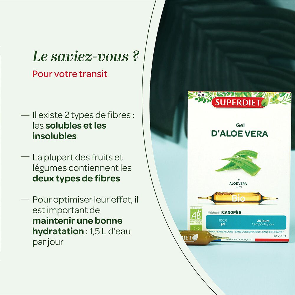 Superdiet Gel d’Aloe Vera Bio