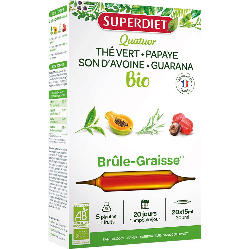 SUPER DIET Quatuor Bio  Brûle - Graisse Ampoule