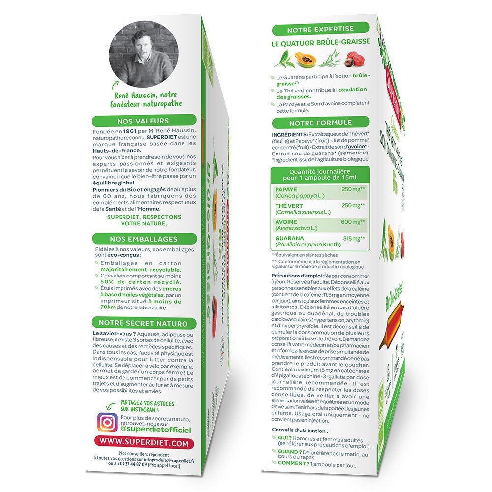 SUPER DIET Quatuor Bio  Brûle - Graisse Ampoule