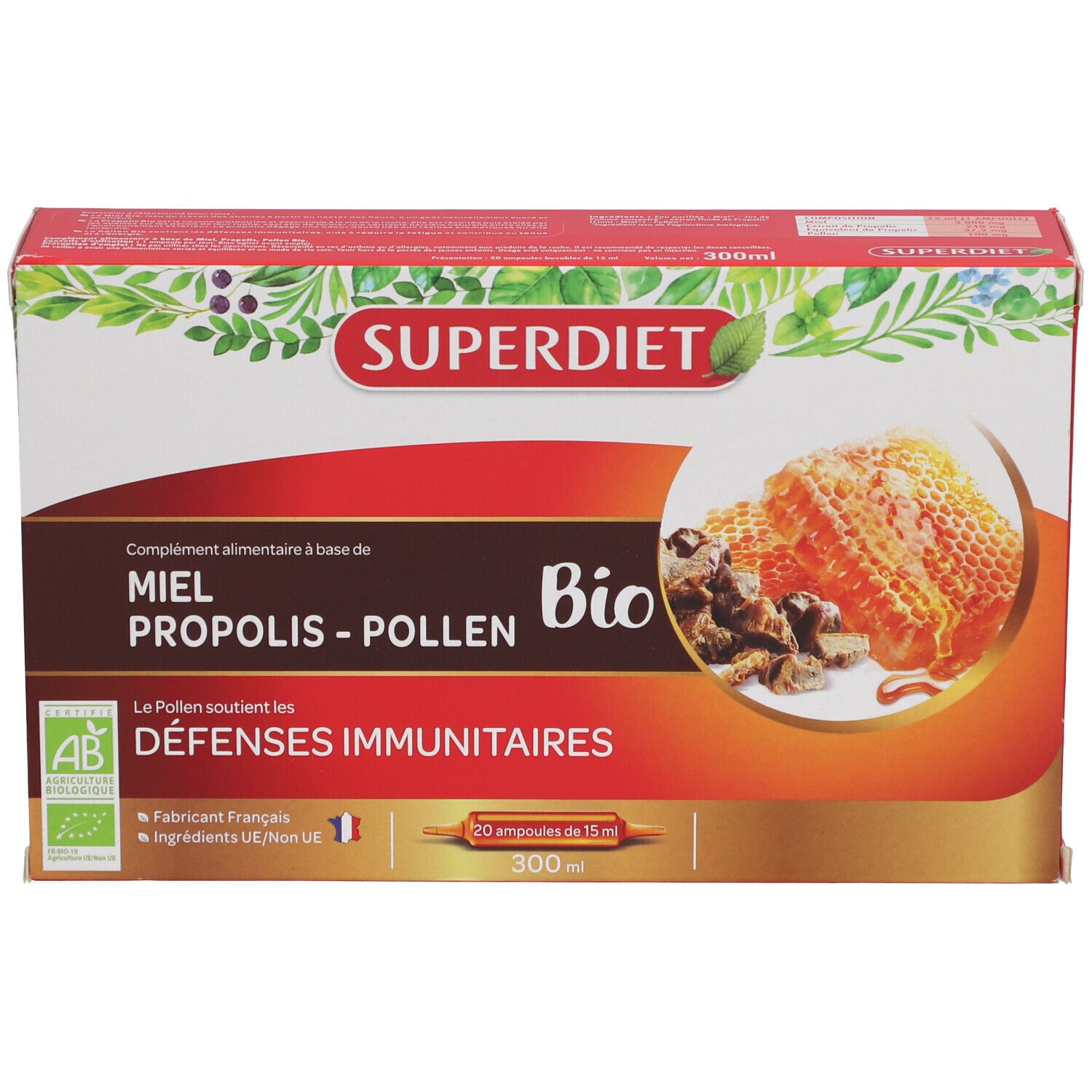 Superdiet Miel Propolis Pollen Bio