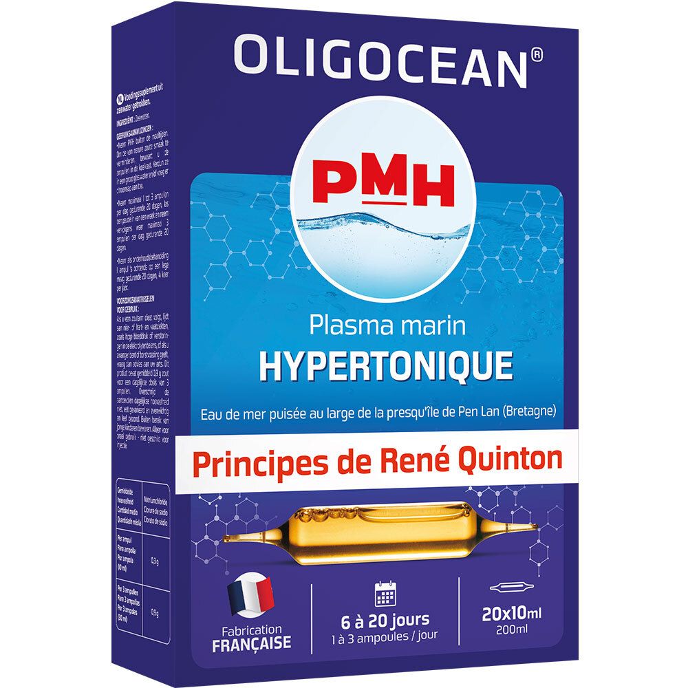 PMH  (Plasma marin hypertonique)  - 20 ampoules de 10 ml