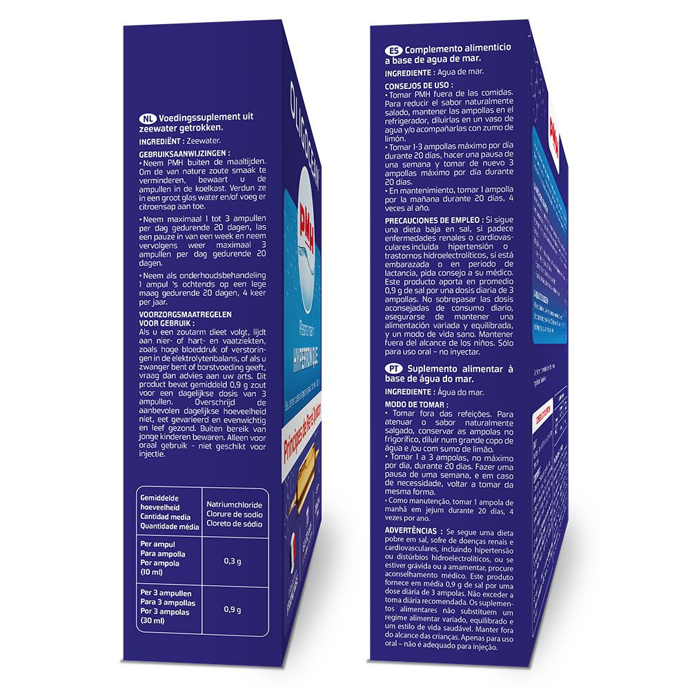 PMH  (Plasma marin hypertonique)  - 20 ampoules de 10 ml