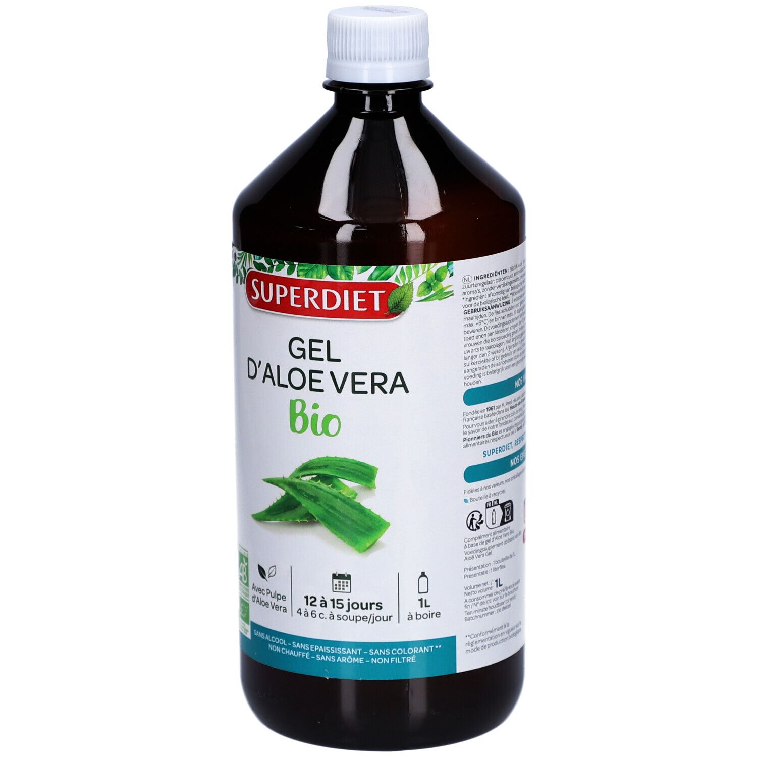 GEL D'ALOE VERA BIO - 1L
