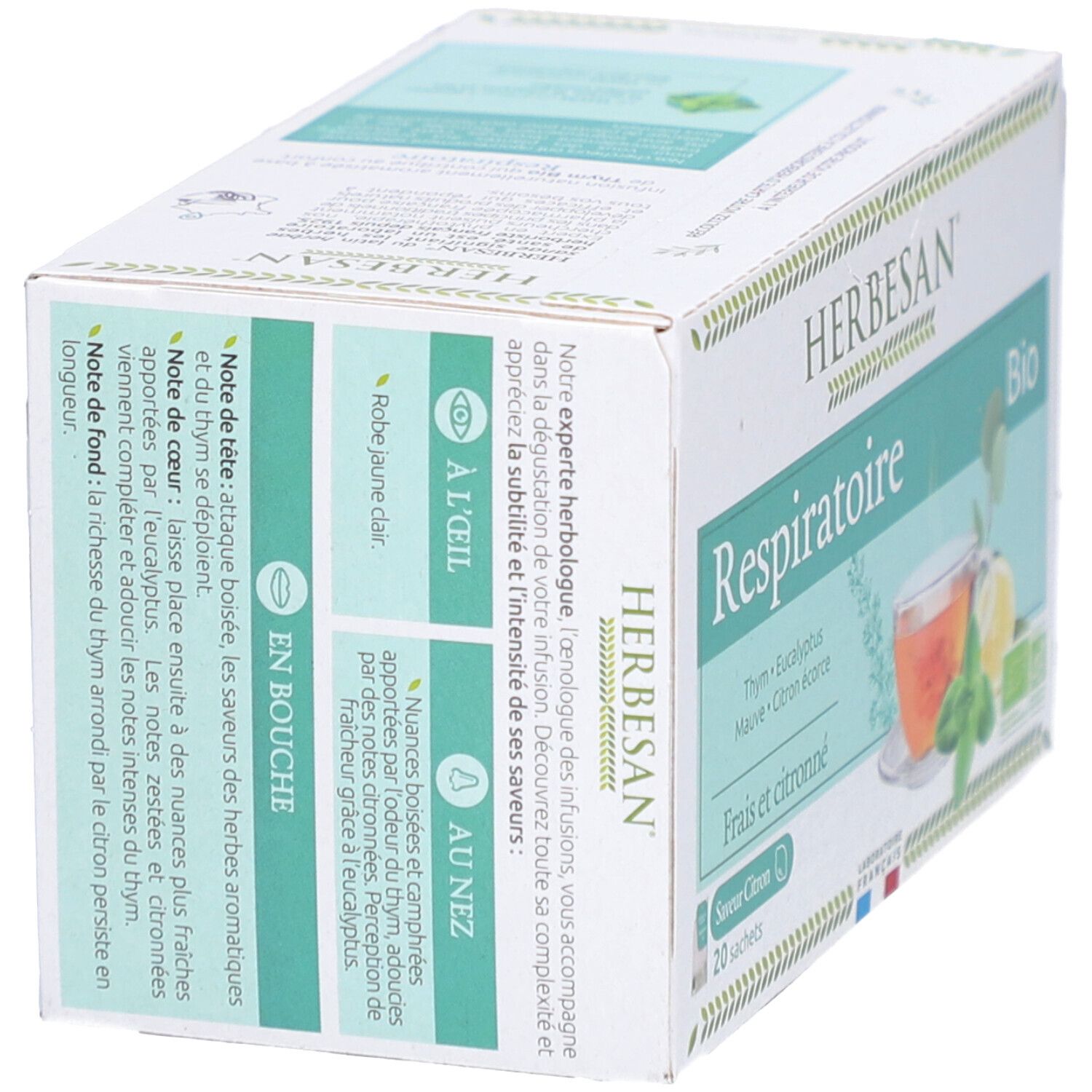 Herbesan Infusion Thym Confort Respiratoire Bio N°14