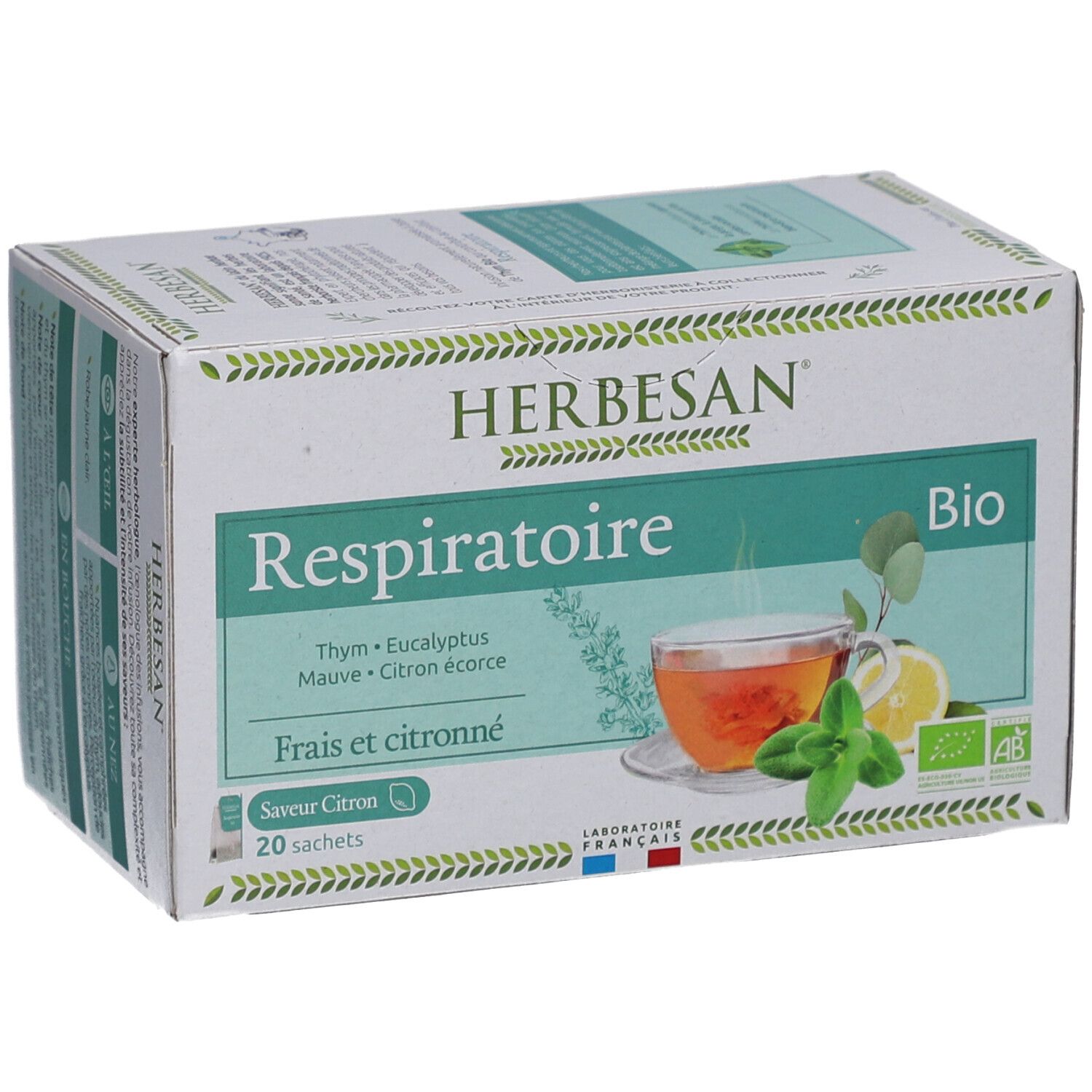 Herbesan Infusion Thym Confort Respiratoire Bio N°14