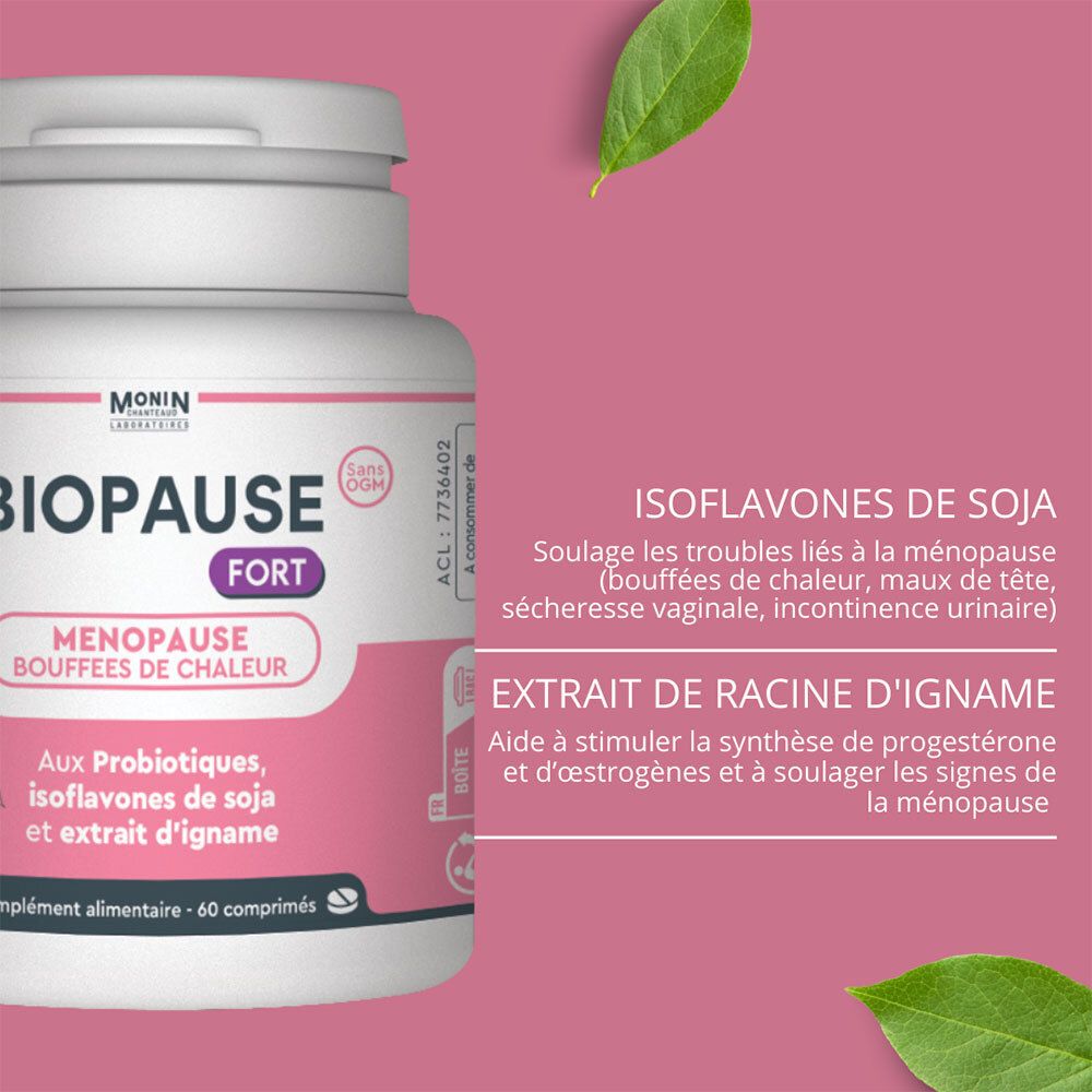 BIOPAUSE FORT - Comprimé, complément nutritionnel de la ménopause