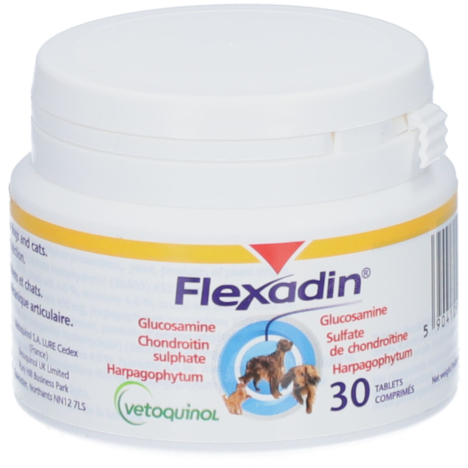 FLEXADIN - Comprimé sécable, aliment complémentaire, pour chien et chat.  - bt 30