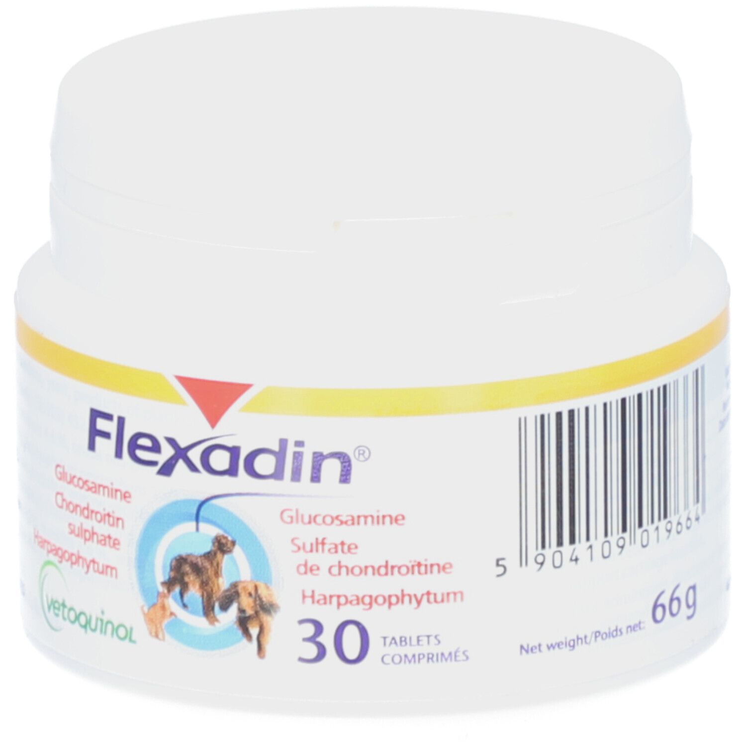 FLEXADIN - Comprimé sécable, aliment complémentaire, pour chien et chat.  - bt 30