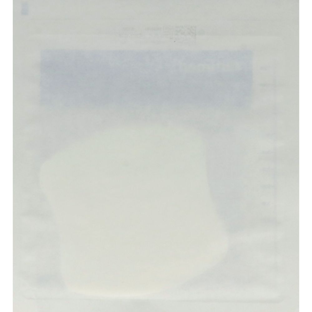 Cutimed Siltec Plus, pansement blanc. Emballé dans du film. Vue du produit.