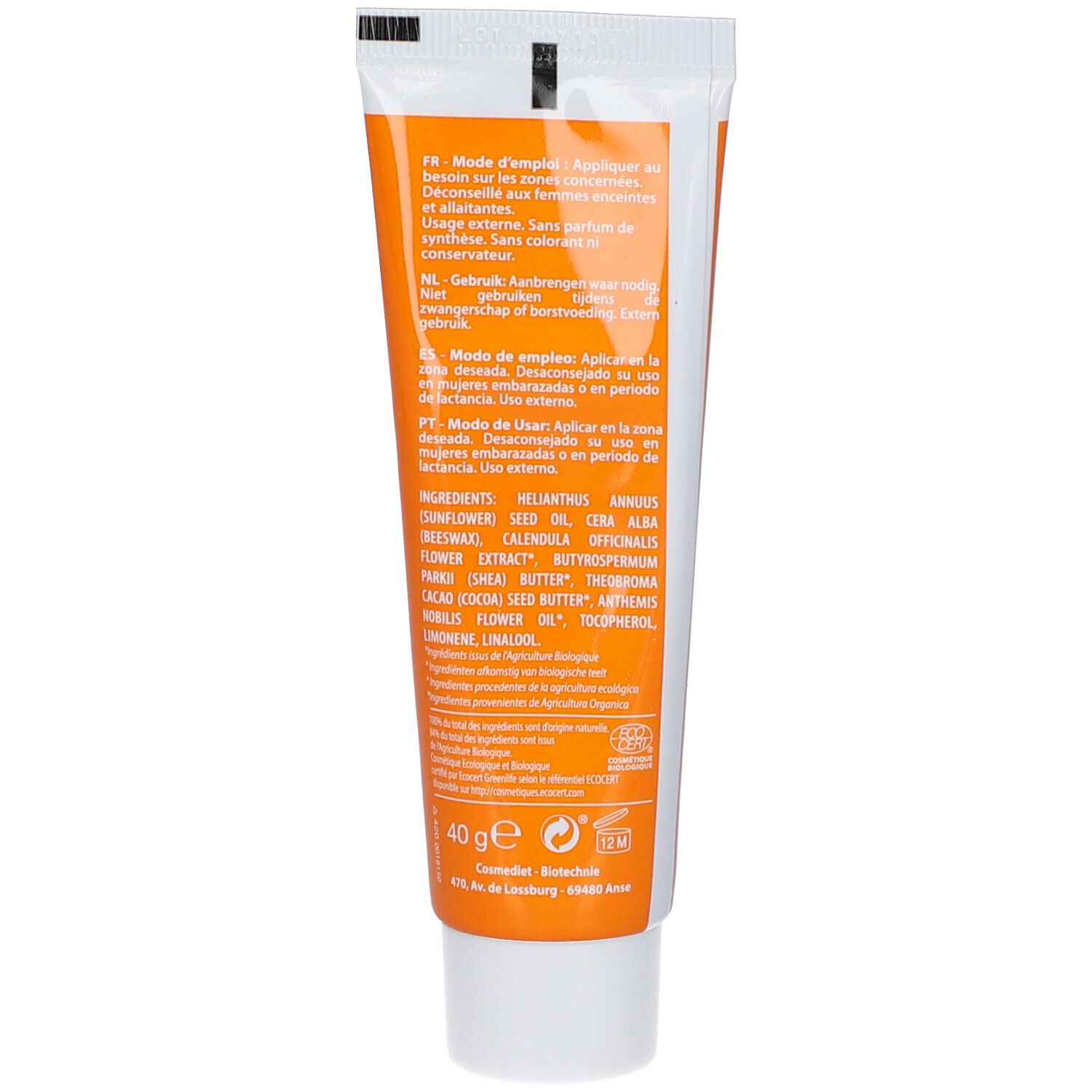 Saint Benoît Baume au Calendula Bio