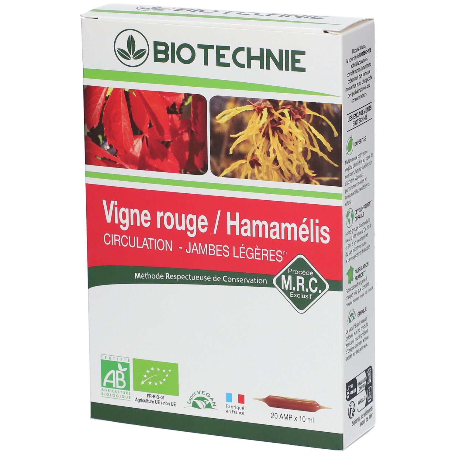 SUPER DIET Vigne Rouge BIO 20 ampoules