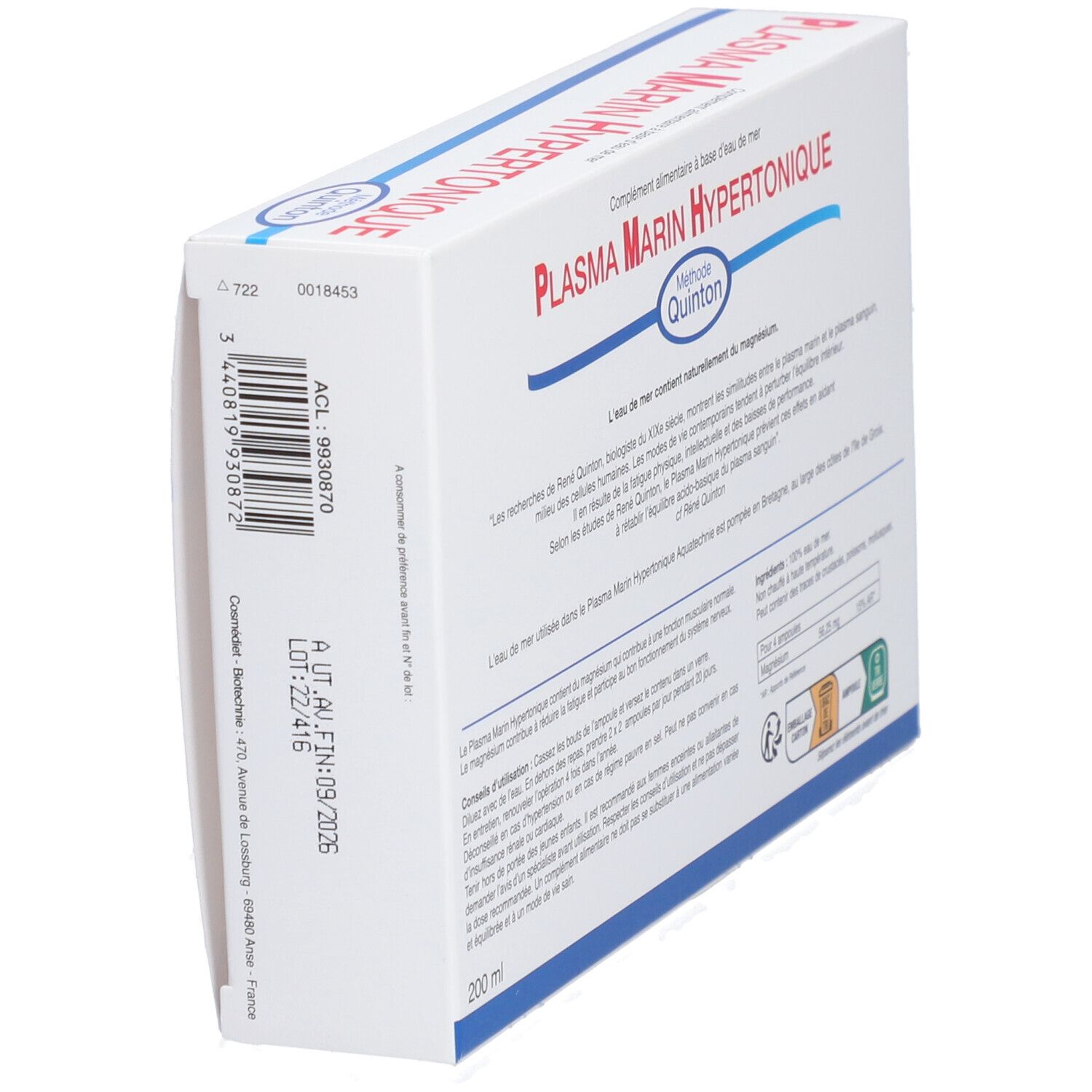 BIO TECHNIE PLASMA MARIN HYPERTONIQUE