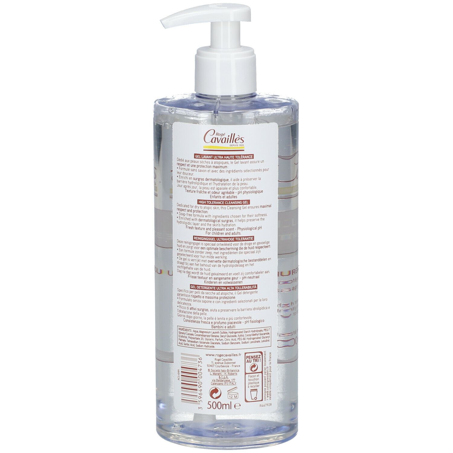 Rogé Cavaillès Dermo-U.H.T. Gel lavant surgras